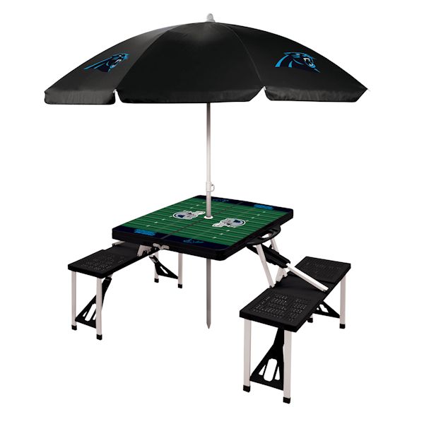 Product image for NFL Picnic Table With Umbrella-Carolina Panthers