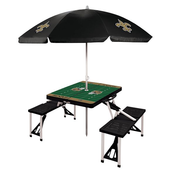 Product image for NFL Picnic Table With Umbrella-New Orleans Saints