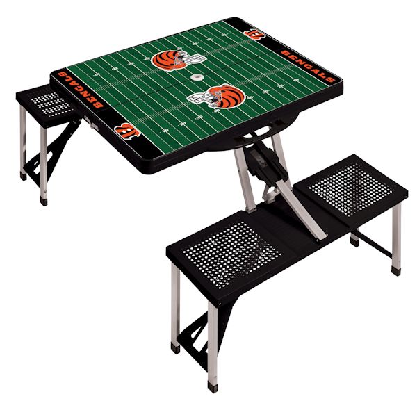 Product image for NFL Picnic Table w/Football Field Design-Cincinnati Bengals