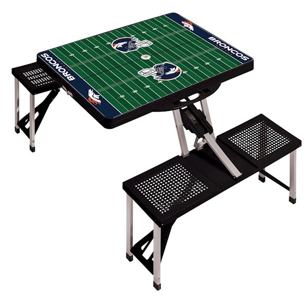 Product image for NFL Picnic Table w/Football Field Design-Denver Broncos