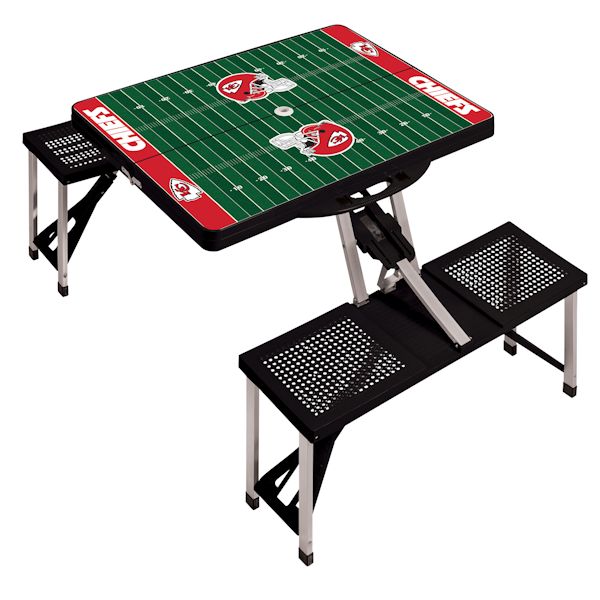 Product image for NFL Picnic Table w/Football Field Design-Kansas City Cheifs