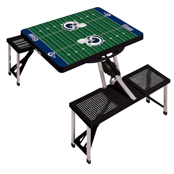 Product image for NFL Picnic Table w/Football Field Design-LA Rams