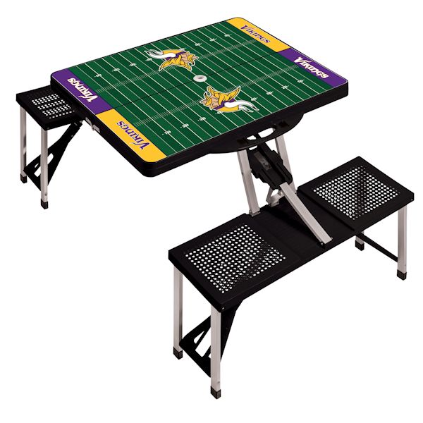 Product image for NFL Picnic Table w/Football Field Design-Minnesota Vikings