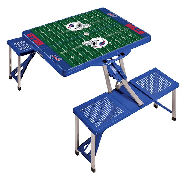 Product image for NFL Picnic Table w/Football Field Design-Buffalo Bills