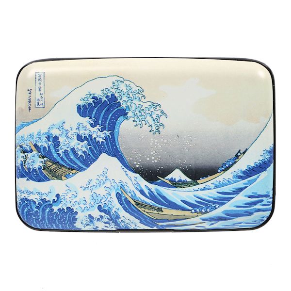 Product image for Fine Art Identity Protection RFID Wallet - Hokusai The Great Wave