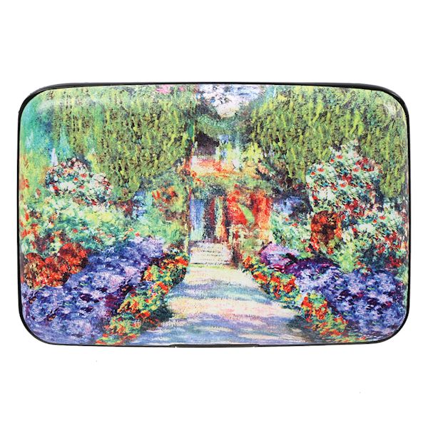 Product image for Fine Art Identity Protection RFID Wallet - Monet Garden Walk