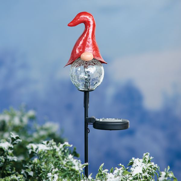 Product image for Solar Gnome Garden Stake