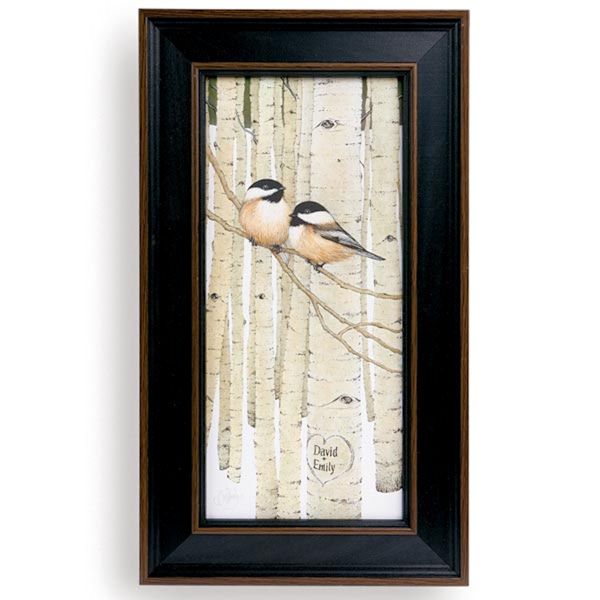 Product image for Personalized Love Birds Framed Print