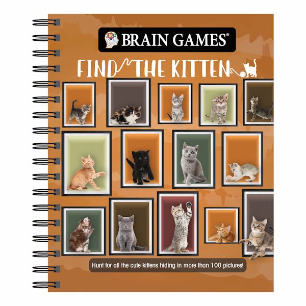 Product image for Find The Kitten Brain Games Picture Book