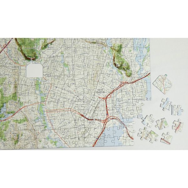 Product image for Personalized Hometown Jigsaw Puzzle - Geological Survey