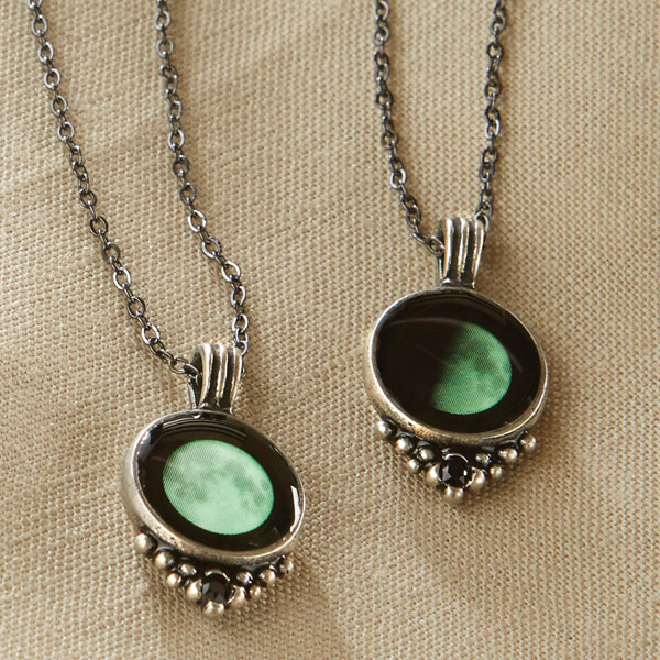 Product image for Custom Glow in Dark Moon Necklace