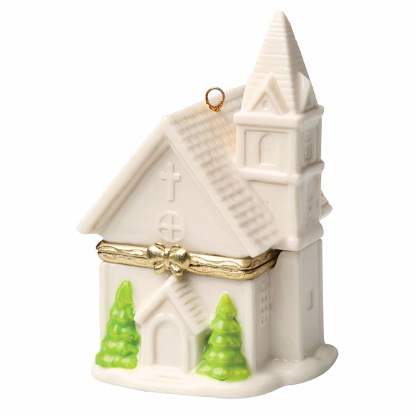 Product image for Porcelain Surprise Ornament - Church