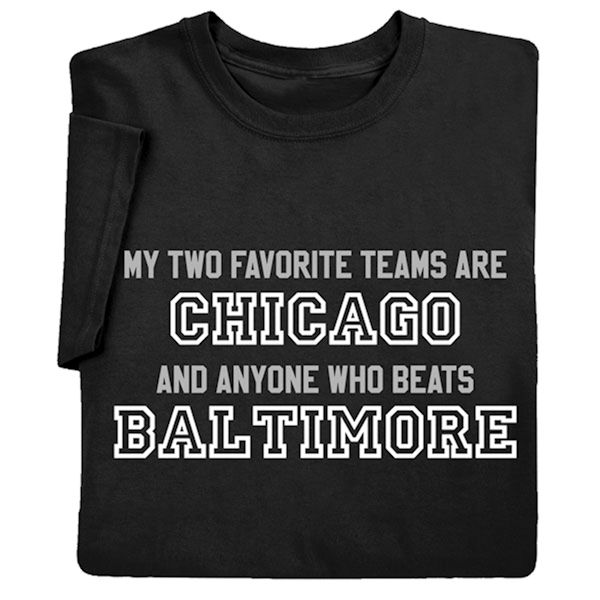 Product image for Personalized My Two Favorite Teams T-Shirt or Sweatshirt