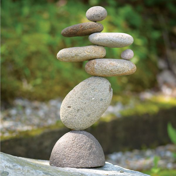Product image for Eight-Stone Balancing Cairn Indoor/Outdoor Garden Decoration