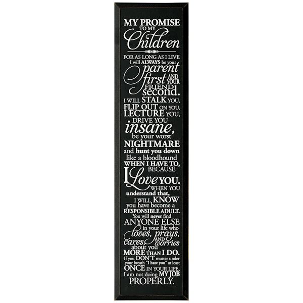 Product image for My Promise… Wood Sign