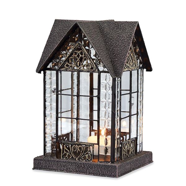 Product image for Candle Lantern Architectural Design in Metal Frame - Devonshire