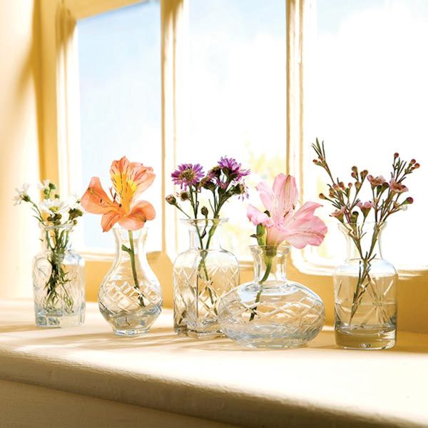Product image for Petite Clear Glass Vases Set