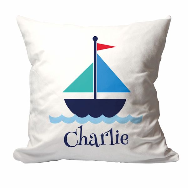 Product image for Personalized Sail Boat Pillow