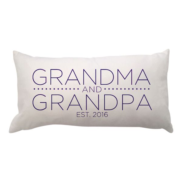 Product image for Personalized Grandma and Grandpa Lumbar Pillow