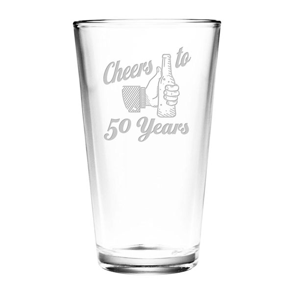 Product image for Personalized 'Cheers' Birthday Pint Glass