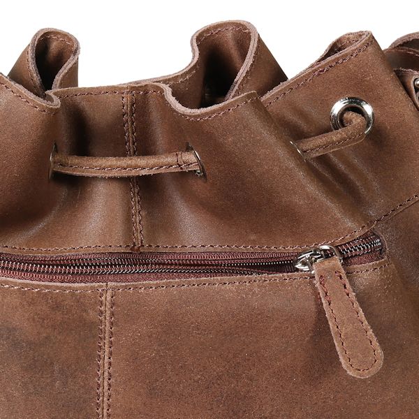 Product image for Perfect Everyday Leather Bucket Bag