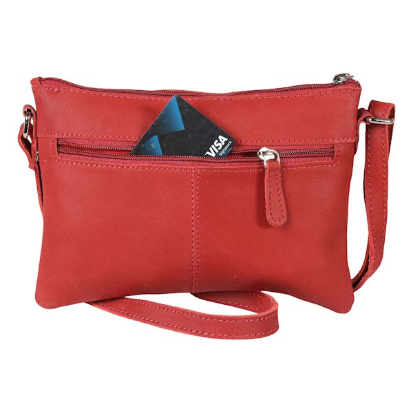 Product image for Women's Crossbody Handbags Leather Crossbody Bags for Women 9.5' X 7' - Black