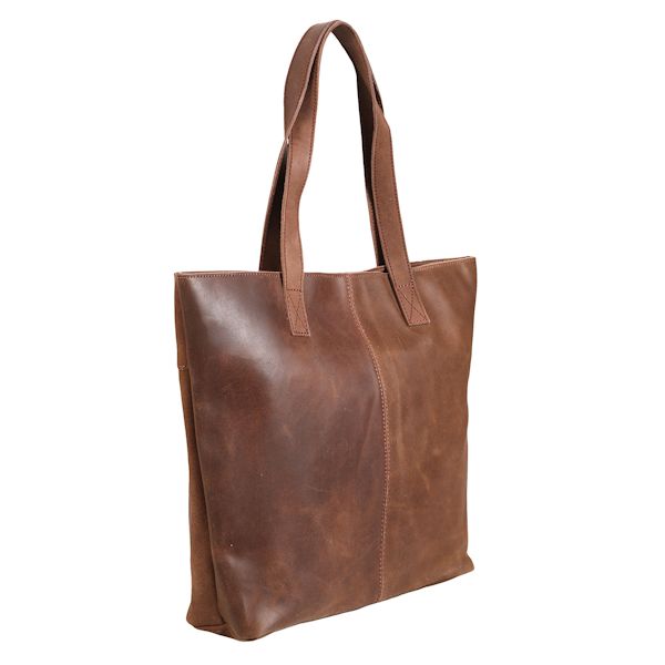 Product image for Women's Vintage Leather Tote Bag-Boho Bag Tote Purse,Laptop Work Bag