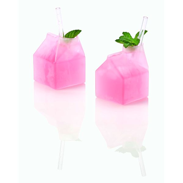 Product image for Frosted Milk Box Glasses