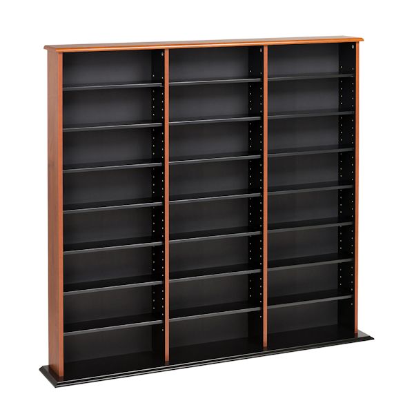 Product image for Triple Width Wall Storage - Cherry and Black