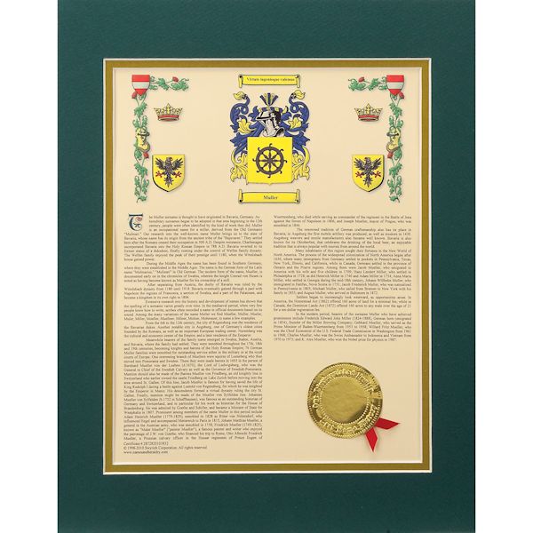 Product image for Personalized Coat Of Arms Framed Print 