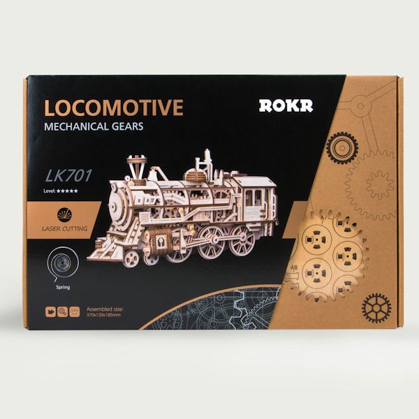 Product image for Build-Your-Own Mechanical Locomotive Puzzle Kit
