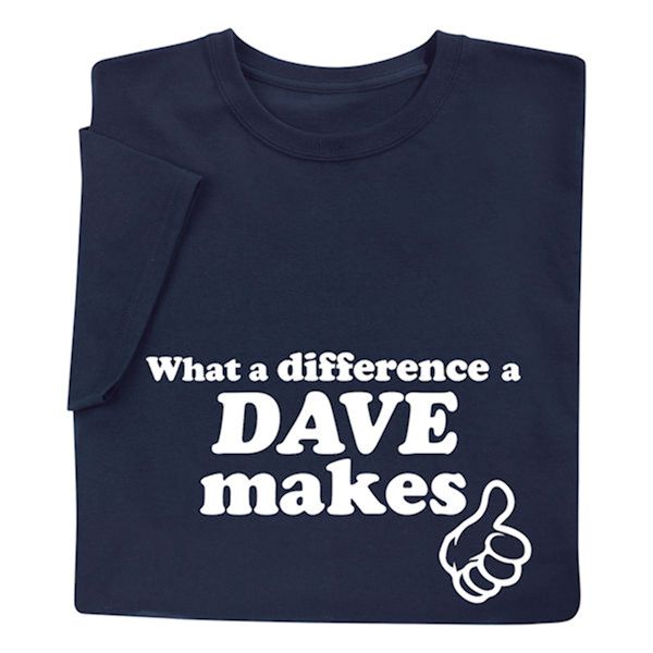 Product image for Personalized What A Difference T-Shirt or Sweatshirt