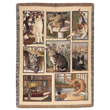 Kitty Corner Tapestry Throw