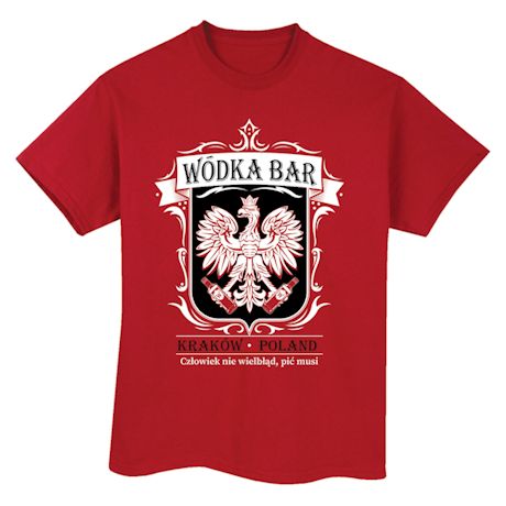 Product image for Wodka Bar - Krakow, Poland T-Shirt or Sweatshirt
