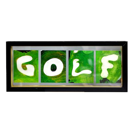 Small Personalized Sand Trap Framed Photo
