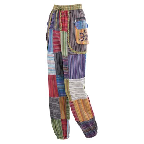 Peace And Ohm Patchwork Pants