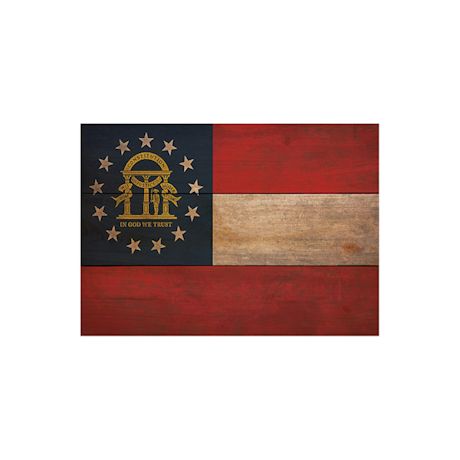 Wood State Flag Signs