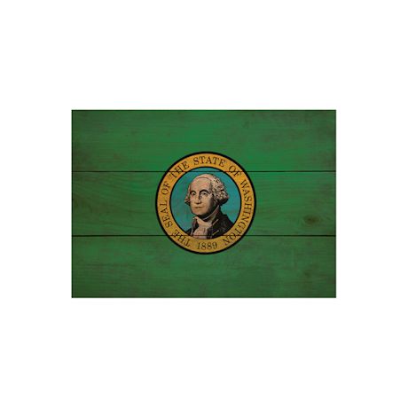 Wood State Flag Signs