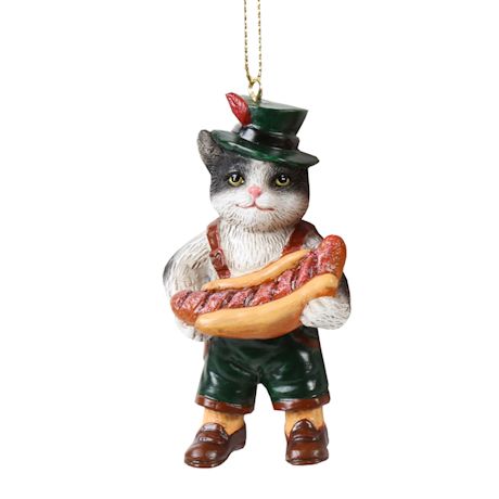 International Cat Ornaments - German