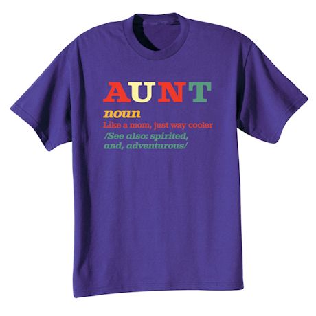 Family Noun T-Shirt or Sweatshirt - Aunt