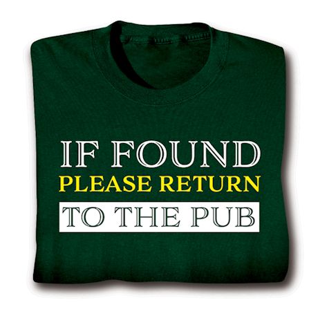 Return To The Pub Shirts