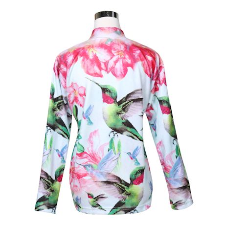 Hummingbird Zip Front Sweatshirt
