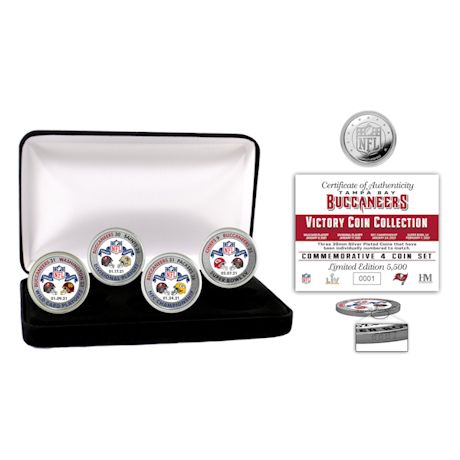 Tampa Bay Buccaneers Super Bowl 55 Victory Silver Mint Coin Set