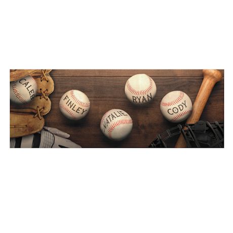 Personalized Baseball Family Print
