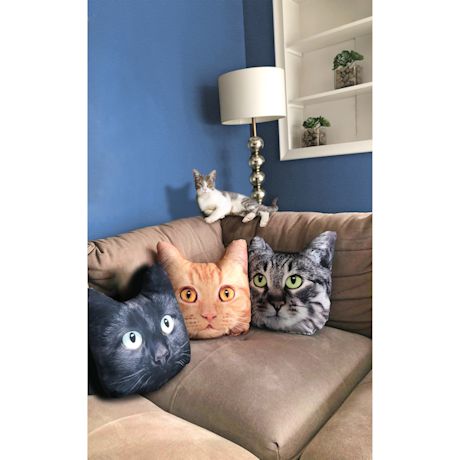 Cat Head Pillows