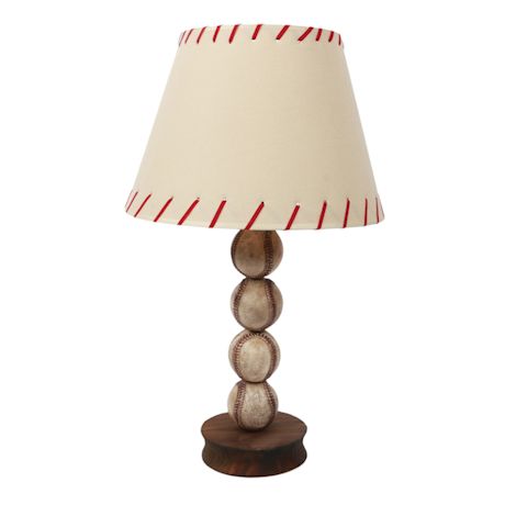 Stacked-Baseball Table Lamp
