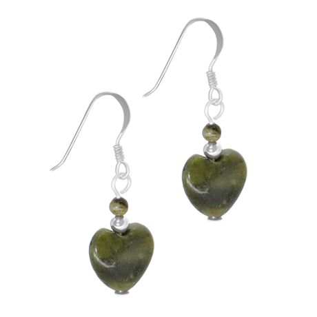 Connemara Marble Heart Earrings