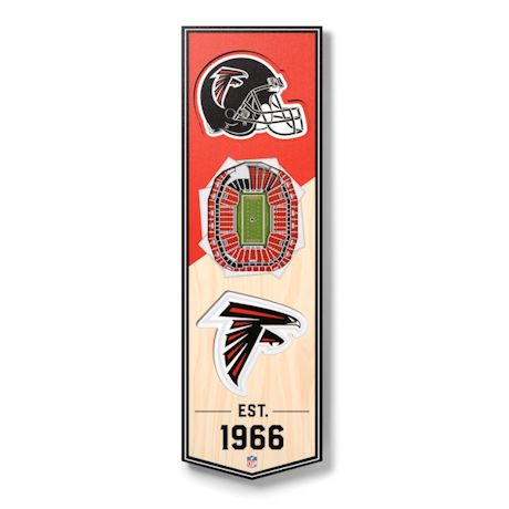 3-D NFL Stadium Banner-Atlanta Falcons