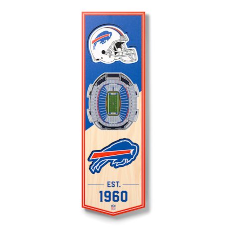 3-D NFL Stadium Banner-Buffalo Bills