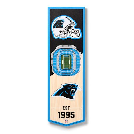 Product image for 3-D NFL Stadium Banner-Carolina Panthers